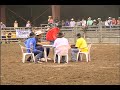 bull attacks cowboy poker game