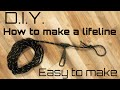 D.I.Y. How to make a lifeline with a prusik knot | treestand safety |