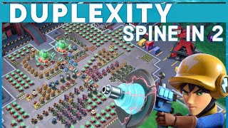 SPINE on DUPLEXITY in only 2 attacks - TOP leaderboard tf - BOOM BEACH operation gameplay/strategy