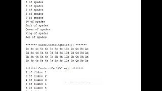 Java Creating Classes Card Game Part 2: Card