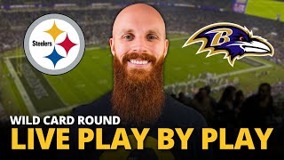 Steelers vs Ravens LIVE play by play reaction! | Wild Card Round