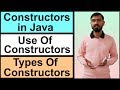 Constructors in Java | Use of Constructors | Types of Constructors (with example) Hindi