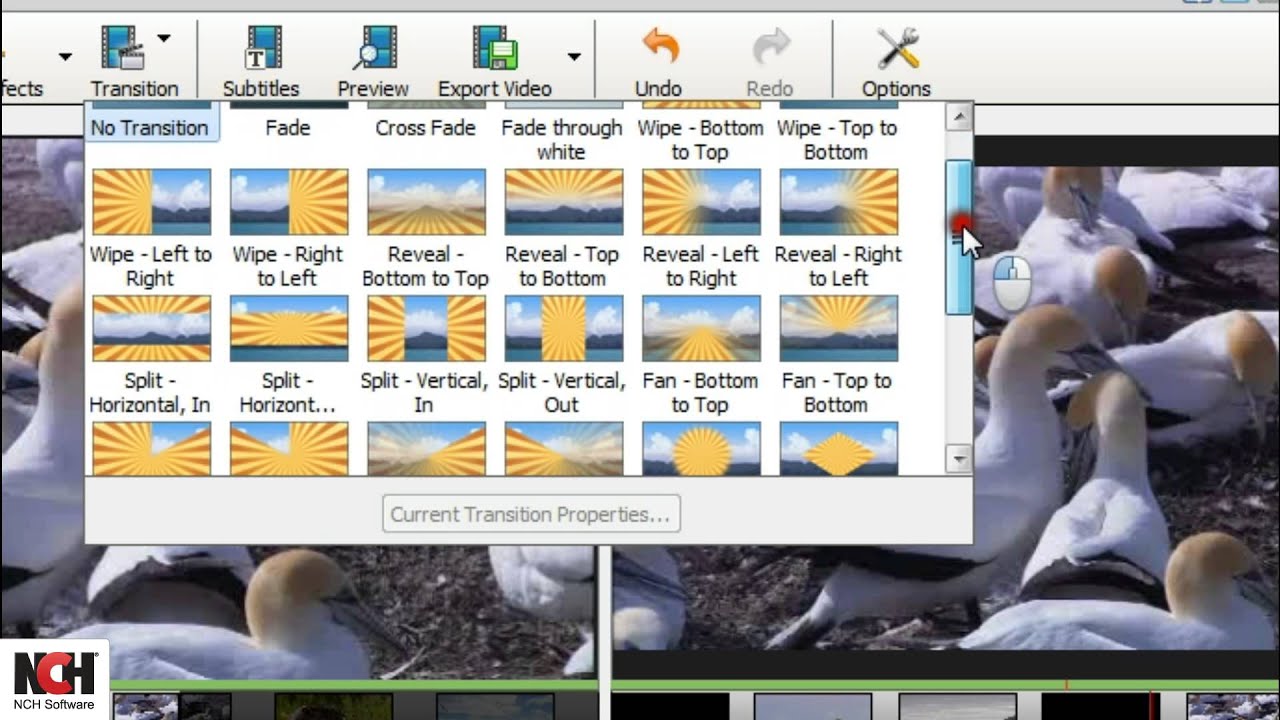 Videopad Video Editing Software Adding Transitions Youtube