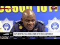 saps media briefing following a crime detection conference