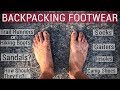 Trail Runners vs Boots vs Sandals For Backpacking (plus Socks, Camp Shoes, Gaiters, etc.)