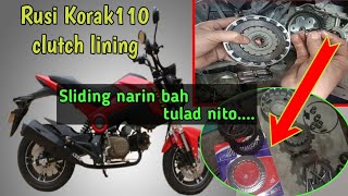 Rusi Korak110 de clutch [change clutch lining]