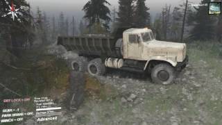 Spintires 6x6 Work truck mud Run!