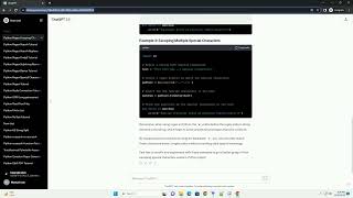 python regex special characters escape
