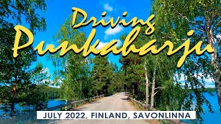 Driving: Punkaharju Ridge, July 2022, Finland, Savonlinna [4K]