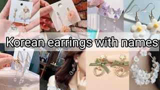 Types of korean earrings with names/Korean earrings names/Korean earrings designs/ Lookjournal