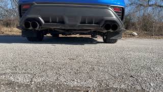 Remark RO-TTVB-S4 Axle Back 4 Inch Burnt Tips startup/rev 2023 VB Subaru WRX.