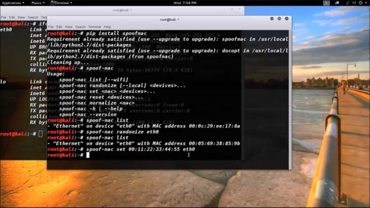 How To Get Own Mac Address Kali Linux Tatafe