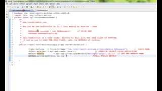 HOW CAN WE USE REFLECTION TO CALL JAVA METHOD AT RUNTIME DEMO
