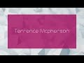 Terrence Mcpherson - appearance