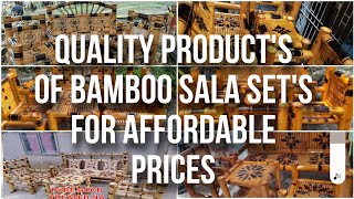 QUALITY PRODUCTS OF BAMBOO SALA SET'S FOR AFFORDABLE PRICES 👌/SALA SET PRESYONG ABOT KAYA