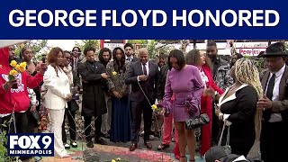 Families of George Floyd and Emmett Till share stage during remembrance event