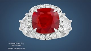 Untreated Ruby Ring (10.06 Carats) | M.S. Rau