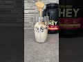 peanut butter and vanilla protein smoothie