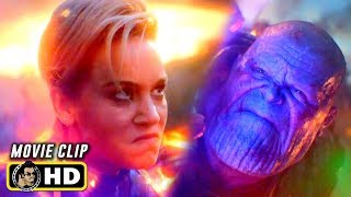 AVENGERS: ENDGAME (2019) Captain Marvel Vs. Thanos Fight Scene [HD]