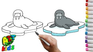 How to Draw a Walrus for Kids