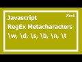 85. Javascript regular expression Metacharacters in Hindi | RegEx tutorial in Hindi