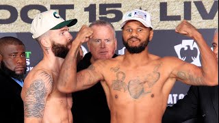 ANTHONY DIRRELL DISRESPECTS CALEB PLANT; FLEXES ON HIM DURING HEATED WEIGH IN FACE OFF