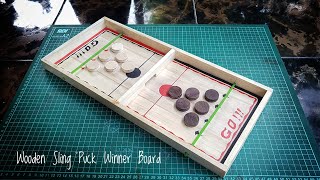 Making Sling Puck Winner Board From Wood At Home - Simple Fun Games - DIY