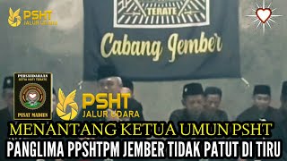 Panglima Ppshtpm Jember Menantang Ketua umum Psht | Sesepuh Tidak Patut Di tiru