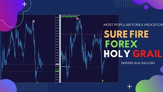 Sure Fire Forex Holy Grail MT4 Indicator - Live Trading NAS100 \u0026 XAUUSD