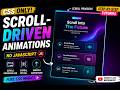 I Built INSANE Scroll Animations Using ONLY CSS 🤯 No JavaScript Needed
