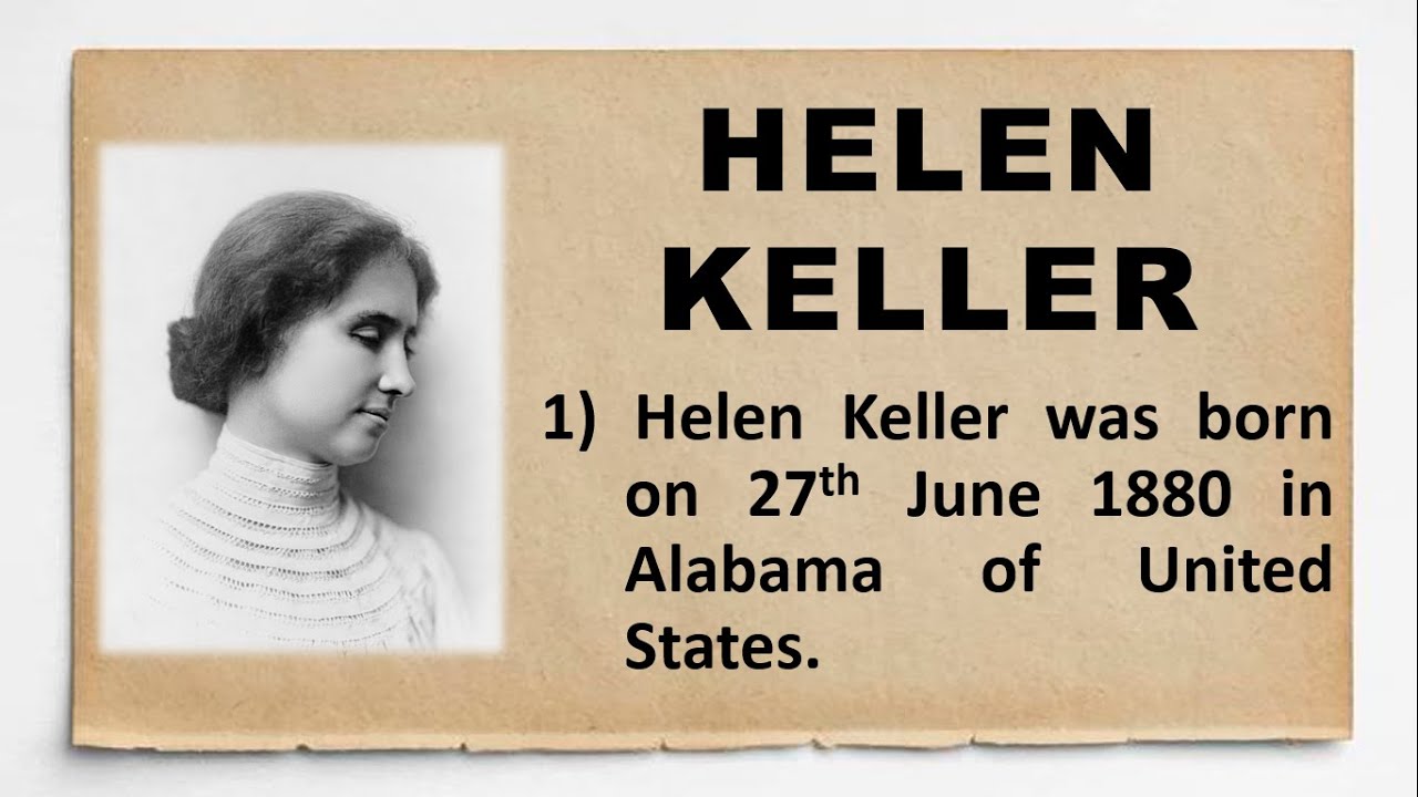 10 Lines On Helen Keller In English | Few Lines On Helen Keller In ...