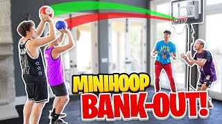 Insane Mini-Hoop Knockout BANK Basketball Challenge! *Funny Jiedel Rage*