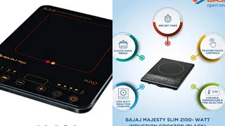 Bajaj Majesty Slim 2100-Watt Induction Cooktop (Black) | Bajaj induction cooktop |unboxing | review