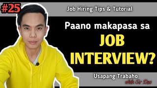 Paano makapasa sa Job Interview?