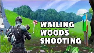 get a score of 5 or more at the shooting gallery east of wailing woods - fortnite shooting gallery east of wailing woods