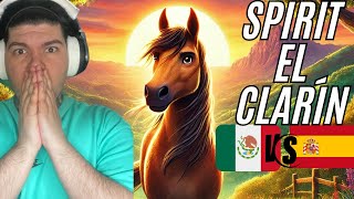 ESPAÑOL reacciona al DOBLAJE LATINO de 🔥SPIRIT SUENEN EL CLARIN🐎