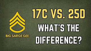 US Army 17C MOS vs 25D MOS: What's the Difference?