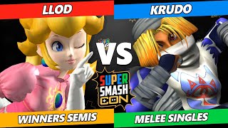 SSC 2022 Winners Semis - lloD (Peach) Vs. Krudo (Sheik) Smash Melee Tournament