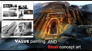 Value painting and  final concept art