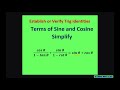 Verify Trig Identity cos x/(1- tan x) + sin x/(1 - cot x) = sin x + cos x. Common denominator