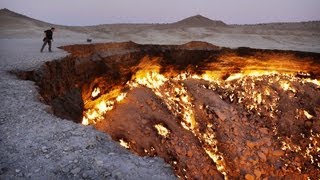 Газовый кратер Дарваз, Туркмения. Уникальное видео