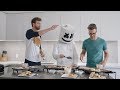 The Ultimate Pancake Cook-off ft. Rhett and Link | Cooking with Marshmello