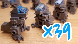 [LEGO Mini Robot Film] Let's build 39 T-Rexes! (similar with Godzilla)/ミニレゴロボゴジラっぽい/미니 레고 고질라 비슷한 로봇