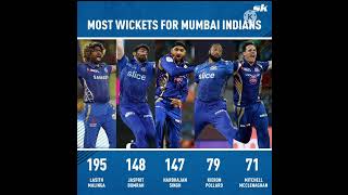 Most wickets for Mumbai Indians|lasith Malinga|#ipl #ipl2022 #ytshorts #ytshorts