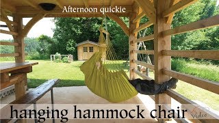 Afternoon quickie: hanging hammock chair