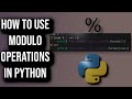 How To Use Modulo Operations In Python
