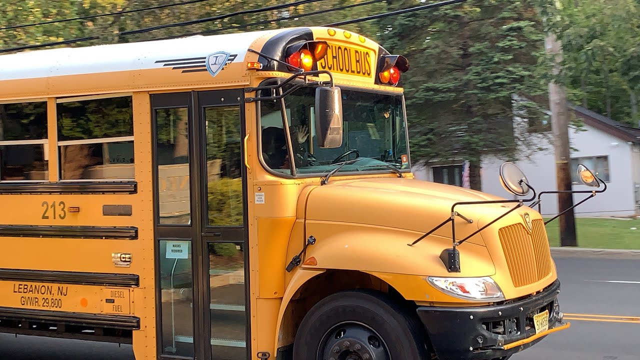 Early Morning School Buses Driving By - YouTube