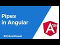 pipes in angular | date pipe | uppercase pipe | json pipe