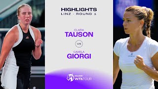 Clara Tauson vs. Camila Giorgi | 2024 Linz Round 1 | WTA Match Highlights