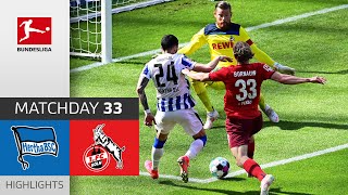 Hertha Berlin - 1. FC Köln | 0-0 | Highlights | Matchday 33 – Bundesliga 2020/21